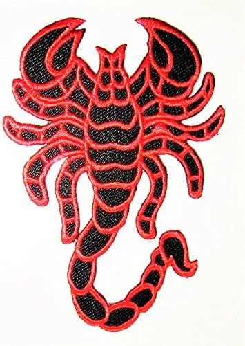 Нашивка Portal Red Scorpion XL XXL Голяма Нашивка на гърба си 11-Инчов Апликация С Бродерия