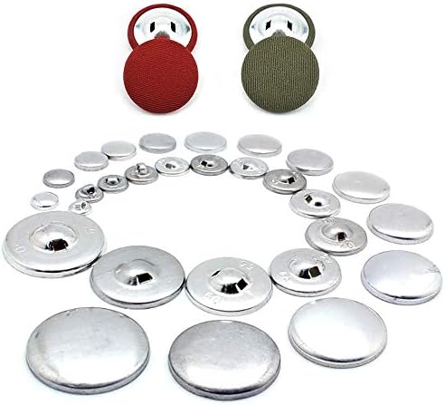 Xucus 100 Комплекта Копчета, покрити с плат, Копчета за Ембриона, Алуминиеви Копчета за палто, Алуминиева