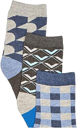 Чорапи Джефрис за момчета, Забавни Цветни Чорапи За екипажа, 6 Чифта В опаковка