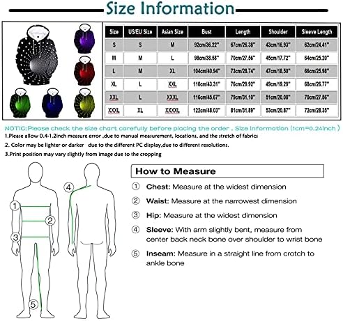 Блузи За Мъже, Унисекс Мъжки 3D Печат Творчески Кръг Силует на Ежедневни Дълги Ризи, Блуза, Топ