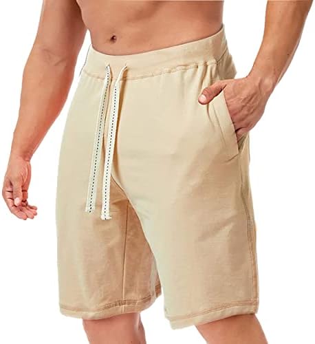 Мъжки Бански,Мъжки къси панталони Ежедневна Класически Намаляване с Завязками, Летни Плажни къси Панталони с Еластичен Колан и джобове