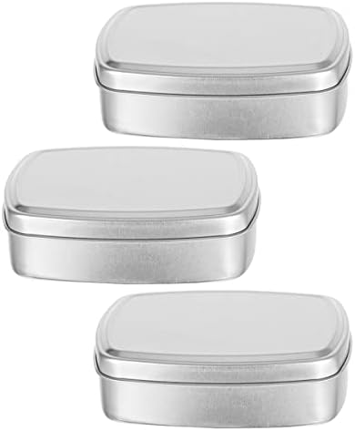HANABASS Контейнери за хранителни продукти Сватбен Декор Сватбен Декор 6 БР. Метални консервени Алуминиеви Кутии За Съхранение на Притежателя миещ бара Кутия за сапун