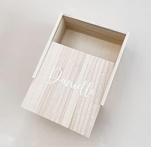Персонални Дървена Подарък кутия ModParty | Кутия за предложения на шаферките | Потребителско име | Кутия от дърво | Идея за