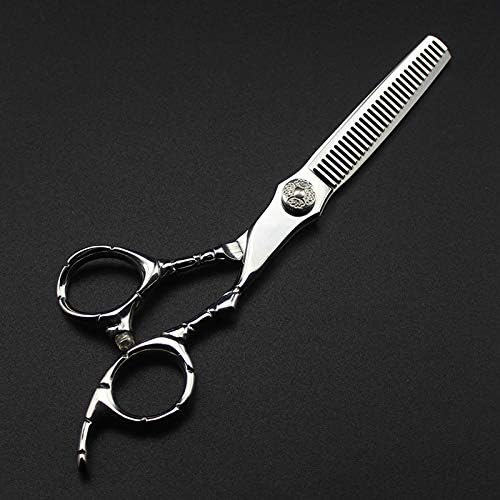 Ножица за подстригване на коса, 6-инчов японски стоманени шарени фризьорски ножици за рязане на фризьорски Филировочные