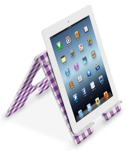 TrippNT 51280 Четырехпозиционная, Улучшающая звук, Акрилна поставка Extreme Purple Проверка за iPad Air, Samsung Galaxy Note 10.1 и Kindle Fire HDX 8.9, широчина-7 см, Височина 8 см, дълбочина 8 см