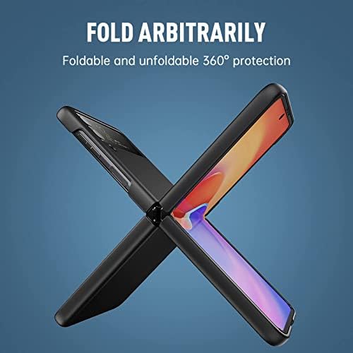 Калъф JESONY за Samsung Galaxy Z Flip 3 5G Case, Ултра-устойчив на абразия твърд калъф за PC със защита от