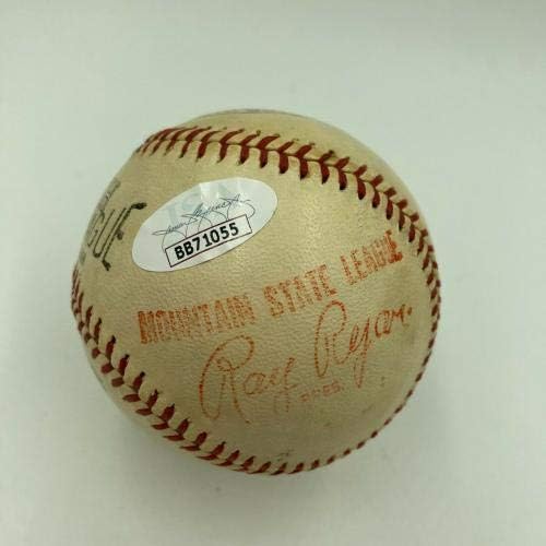 Рядък Играта на топка с автограф от Вик Соррелла, Подписан в най-Ниската лийг бейзбол 1935 година Детройт Тайгърс JSA COA - Бейзболни топки с автографи