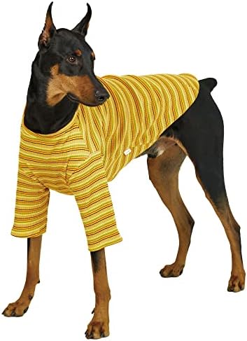 Тениска Лъки Petter в двойна лента, за кучета, Тениски за малки и големи Кучета, Мека Дишаща Памучен Тениска