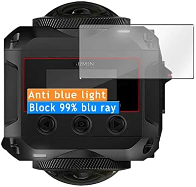 Защитно фолио за екрана Vaxson със защита от синя светлина, която е съвместима със защитни стикери GARMIN VIRB 360 от TPU филм