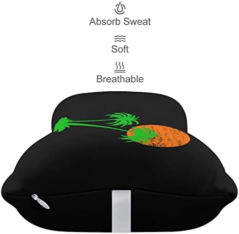Автомобилната въздушна Възглавница за Шията Palm Tree Sunset, Комплект от 2-те Удобни Възглавници за главата с останалите, Пълни с Пяна с Ефект на Паметта, за Пътищата, стол