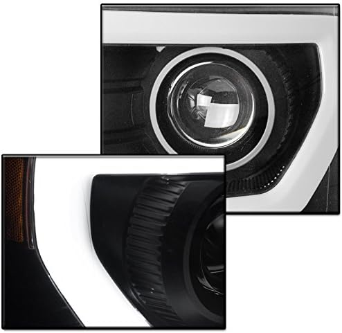 ZMAUTOPARTS led DRL черно проектор фарове налобные фенери, лампи, съвместими с 2009-2014 Ford F-150