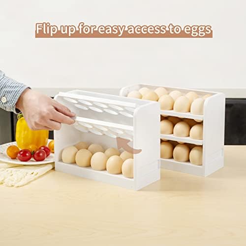 Държач за яйца DOXILA за хладилник, Тава за яйца е Подходящ за повечето хладилници Кошница за Яйца, съд за съхранение на