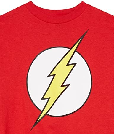 Комплект тениски с логото на диси Комикс за деца Батман, Супермен, Флаш от 3 опаковки