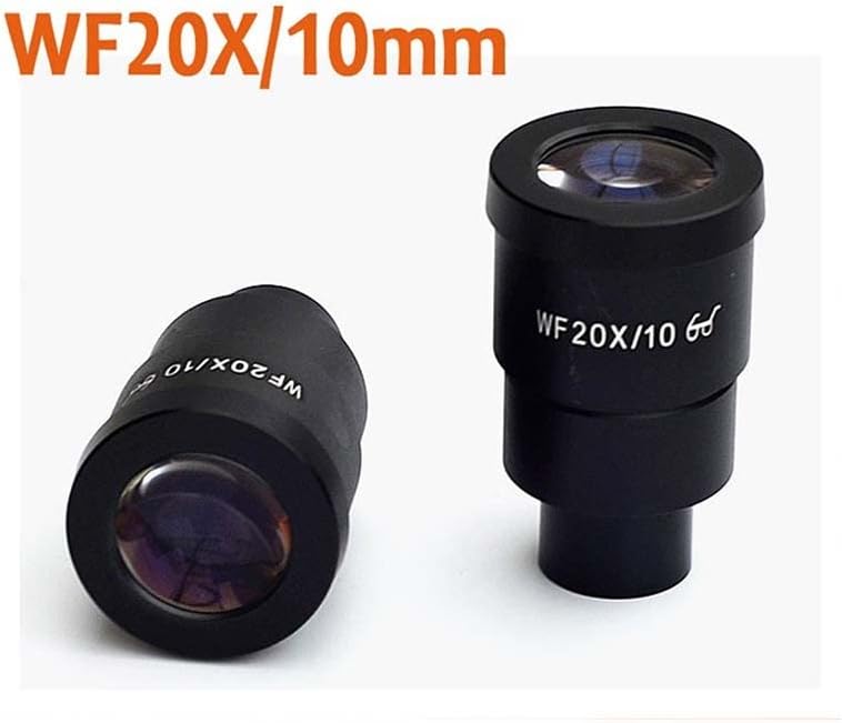 Аксесоари за микроскоп WF20X 10 мм Широкоъгълен Стереомикроскоп с Оптично окуляром, размер 30 мм 30,5 мм Лабораторни консумативи (Цвят: 1бр 30 мм, с мащаба)
