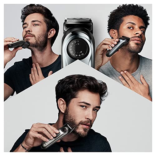 Машинка за оформяне на брада Braun, Ножица за подстригване на коса за мъже, Безжични и акумулаторни, Мини-Самобръсначка от фолио с ножче за бръснене Gillette ProGlide, сребрис?