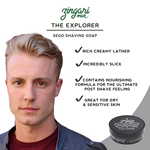 Мъжки комплект за бръснене Zingari Man в опаковка на подаръка включва Синтетична щеточку за бръснене, Универсално средство