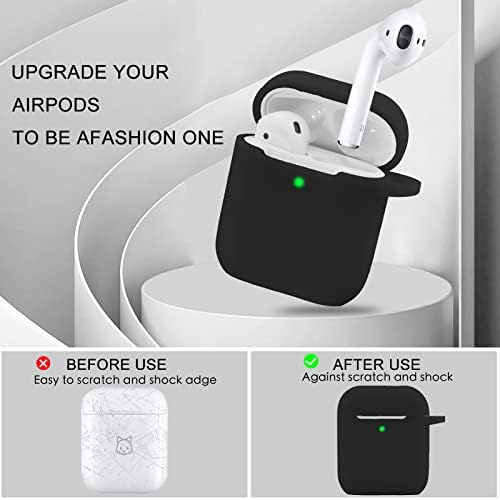 Калъф OLEBAND Airpod с хубав брелоком за ключове, Силиконов Защитен и Противоскользящий калъф за iPod и за