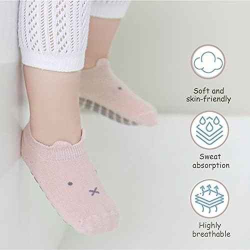 YANWANG/ Детски Мини Чорапи до Глезена на крака със Собствени Мультяшными Дръжки, Чорапи за Бебета, Малки Момчета и Момичета,
