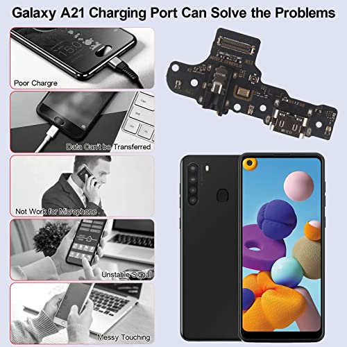 Док-конектор за Samsung Galaxy А21 2020 A215U Порт за Зареждане USB Зарядно Устройство Такса Гъвкав Кабел, Резервни