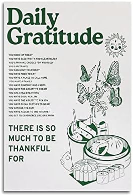 Ретро Постер САУНА, Зелени Вдъхновяващи цитати, Дневни Плакати с Благодарност за стая, Естетически Плакат, Декоративна