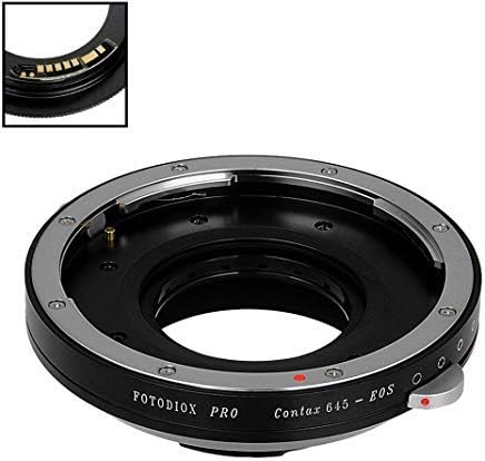 Адаптер за закрепване на обектива Fotodiox, съвместим с огледален обектив с винтовым монтиране T-Mount (T/T-2) за корпуса на фотоапарата Canon EOS (EF, EF-S), на стена с D /SLR - с чип за п?