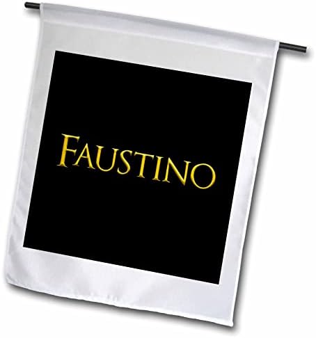 3дРоуз Фаустино Често срещано име за момче в Америка. Жълт в черен Талисман - Знамена (fl-362768-2)