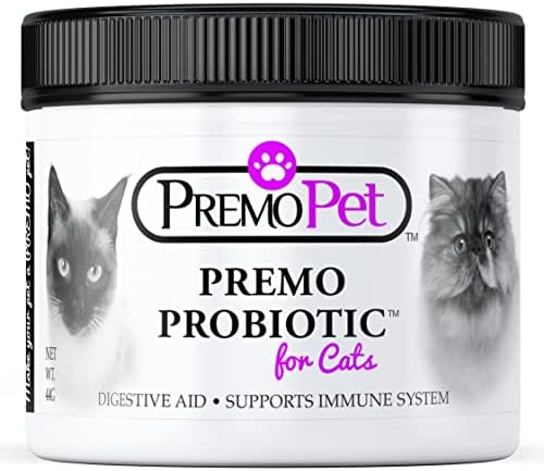 ПРОБИОТИК за котки – 120 порции - Premo Пет – Средство за подобряване на храносмилането плюс пребиотици - най-Добрият