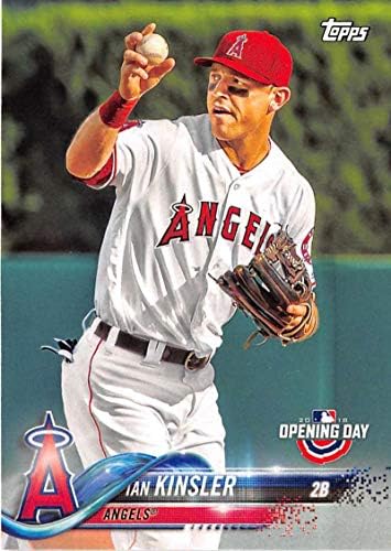 В деня на откриването на Topps 2018 163 Бейзболна картичка Иън Кинслера Los Angeles Angels