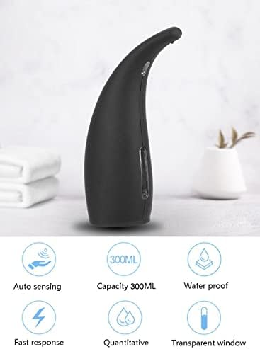 Опаковка сапун, Автоматично дозиране система сапун, Безконтактно Опаковка от сапун за Баня, Кухненски Плотове, с инфрачервен сензор за движение, водоустойчив IPX6.
