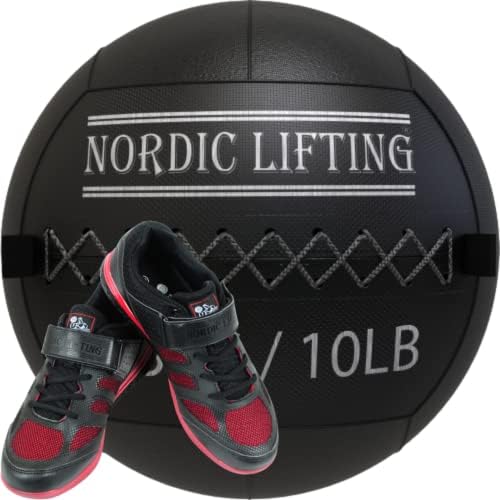 Nordic Lifting Wall Ball £ 10 в комплект с Обувки Venja Размер 9 - Черно и Червено