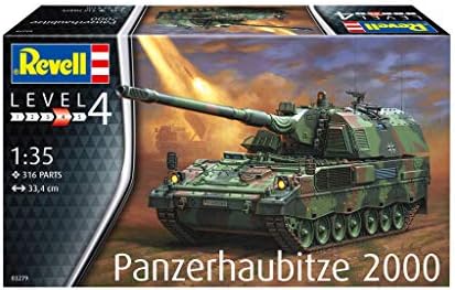 Revell 03279 Panzerhaubitze 2000 Мащаб 1:35 Комплект модели от Необработени /Неокрашенного пластмаса