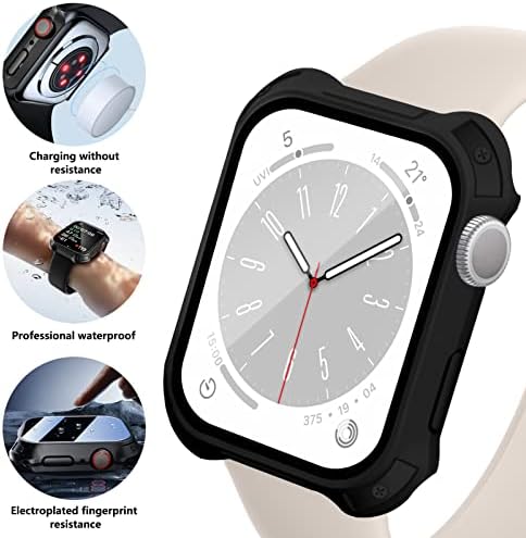 Защитен калъф за дисплея на Apple Watch Muranana, 1 опаковка, Защитен калъф за лице iWatch, Съвместим с Apple Watch Серия