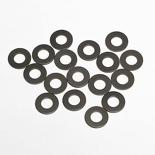 134шт полагане на шайби с външен диаметър от 3,2 мм черен графит найлон пластмасови шайби пръстен кръг ультратонкая плоски ленти с дебелина 0,15-0,35 мм (Дебелина: 3.2 мм x 2,2