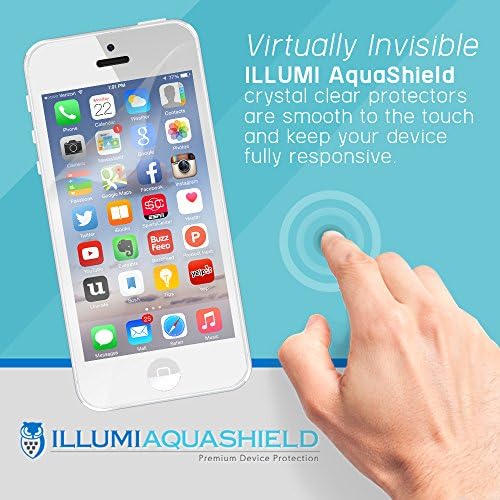 Защитно фолио ILLUMI AquaShield, което е съвместимо с Apple iPhone X (2), без мехурчета, Прозрачна гъвкава филм TPU с висока разделителна способност