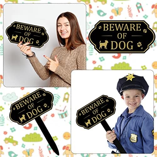 Знак Пазете се от кучето с кольем Предупредителни знаци за охранителна куче Марка Куче Предупредителни знациПазете