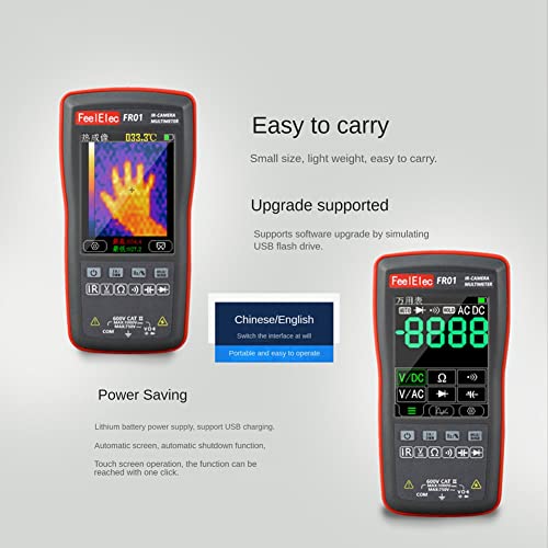 MAKIVI FR01 Hot Imaging Мултицет Ремонт Уред За Измерване на Отопление Преносим Ръчен Вградена Литиева Батерия