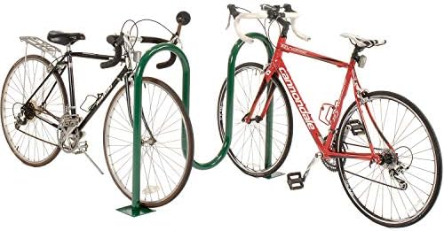 Велосипедна стойка 41 L Вълна, Зелена, Фланцово Закрепване, Капацитетът на 5 Велосипеди