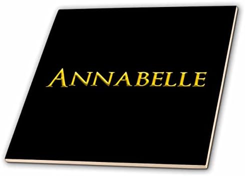 3дРоуз Анабел избра детско име за момичета в САЩ. Жълт в черен очарователен плочки (ct_355691_1)