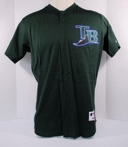 2001-02 Тампа Бей Devil Качва Джейсън Тайнер #14, Издаден в Зелена фланелка BP ST 6689 - Използваните в играта тениски MLB