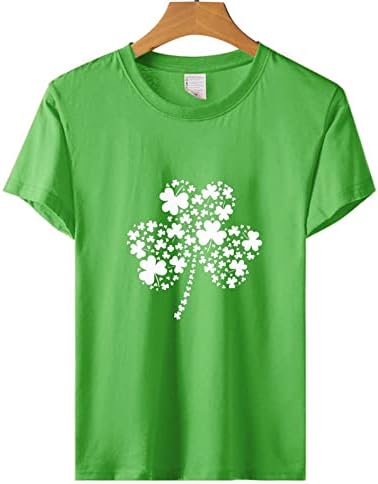Дамски Щастлива Ирландската Риза с Трилистником на Деня на Св. Патрик, Забавна Бейзболна Фланелка, Блузи, Ризи, Модни