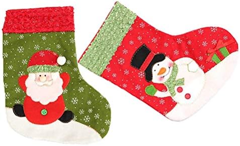KESYOO 2 бр. Чорапи За Съхранение на шоколадови Бонбони, Подаръчни Чанти, Коледна Елха, Висящи Украшения за Коледната Декор