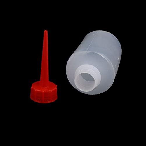 X-DREE 5шт 250 мл LDPE Пластмаса Червен Releaser Устата Работилница Издател Масло Течни Лепило Бутилка (5 парчета