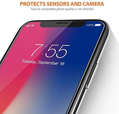 Защитно фолио за екран на iPhone 13 и 13 Pro 9H СЪС защита от пръстови отпечатъци От закалено стъкло clear - 2 опаковки