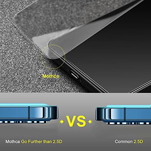 Mothca [2 + 2] Защитно фолио от матирано стъкло за iPhone 13 Pro + Обектива на камерата Защитен слой от закалено