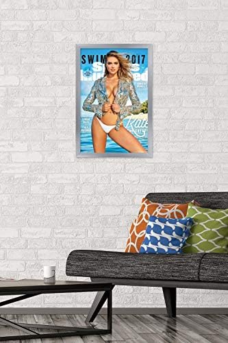 Trends International Sports Illustrated: Издание за бански костюми - Плакат на Кейт Ъптън на корицата на 1 17, 22,375 x 34, версия без рамка