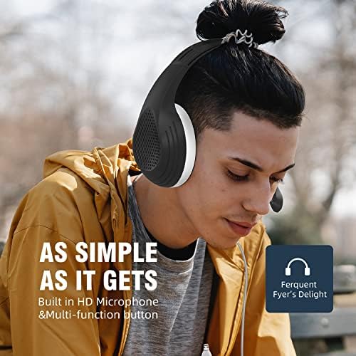 Слушалки Anivia с жични слушалки Mirrophones за PC (черен)