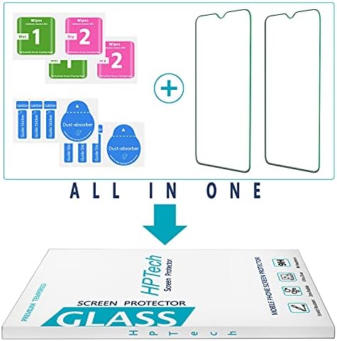 Защитно стъкло HPTech [2] от закалено стъкло за OnePlus 6T, OnePlus 6T Макларън, OnePlus 7, предпазно стъкло за екран, лесен