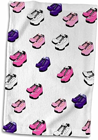 Триизмерен образ скъп девчачьих Розови, бели и лилави маратонки с шарките - Кърпи (twl-238648-1)