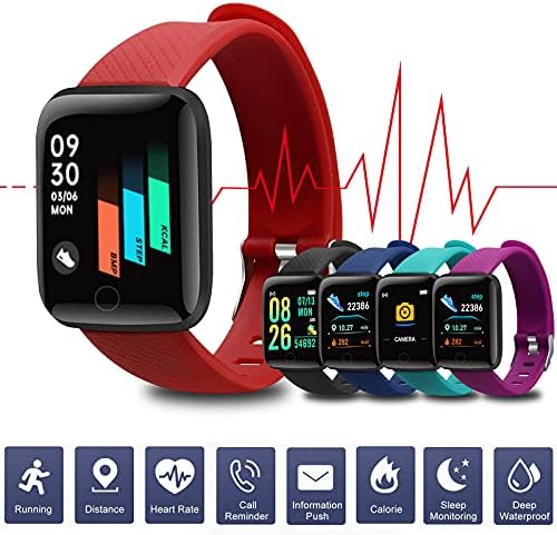 YIISU 85gU1m 116S Часовници с Сърдечния Ритъм Смарт Гривна Водоустойчив спортен Часовник за Android и iOS
