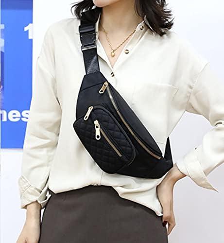 Скута чанти за жени - Поясная Чанта, Чанта през рамо, Поясная чанта за спорт на открито - Черен